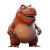 Chubby T-Rex Vinyl Car Decal Sticker – Waterproof & UV-Resistant 8"