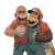 Bald Mario & Dk Vinyl Car Decal Sticker – Waterproof & UV-Resistant 8"