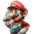 Psychedelic Super Mario Vinyl Car Decal Sticker – Waterproof & UV-Resistant 8"