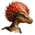 Fantasy Dilophosaurus Portrait Vinyl Car Decal Sticker – Waterproof & UV-Resistant 8"