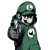 Hoodie Luigi Vinyl Car Decal Sticker – Waterproof & UV-Resistant 8"