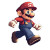 Retro Mario-Style Sprite Vinyl Car Decal Sticker – Waterproof & UV-Resistant 8"