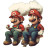 High Mario Brothers Vinyl Car Decal Sticker – Waterproof & UV-Resistant 8"