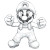 Luigi Coloring Page Vinyl Car Decal Sticker – Waterproof & UV-Resistant 8"