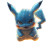 Angry Blue Pikachu Vinyl Car Decal Sticker – Waterproof & UV-Resistant 8"