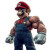 Muscular Super Mario V2 Vinyl Car Decal Sticker – Waterproof & UV-Resistant 8"