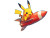 Pikachu On Rocket Vinyl Car Decal Sticker – Waterproof & UV-Resistant 8"