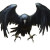Epic Outstretched Crow Vinyl Car Decal Sticker – Waterproof & UV-Resistant 8"