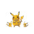 Raichu With Pikachu Vinyl Car Decal Sticker – Waterproof & UV-Resistant 8"