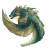 Tiamat Water Elemental Vinyl Car Decal Sticker – Waterproof & UV-Resistant 8"