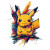 Pikachu Graffiti Vinyl Car Decal Sticker – Waterproof & UV-Resistant 8"