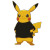 Pikachu In Black Vinyl Car Decal Sticker – Waterproof & UV-Resistant 8"