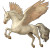 Renaissance Pegasus Vinyl Car Decal Sticker – Waterproof & UV-Resistant 8"