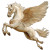 Pinto Pegasus Vinyl Car Decal Sticker – Waterproof & UV-Resistant 8"