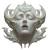 Demonic Porcelain Armor Vinyl Car Decal Sticker – Waterproof & UV-Resistant 8"