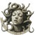 Marble Medusa Art Vinyl Car Decal Sticker – Waterproof & UV-Resistant 8"
