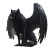 Black Winged Werewolf Vinyl Car Decal Sticker – Waterproof & UV-Resistant 8"