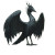 Ancient Corvid Dragon Vinyl Car Decal Sticker – Waterproof & UV-Resistant 8"