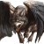 Winged Snarling Wolf Vinyl Car Decal Sticker – Waterproof & UV-Resistant 8"