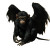 Winged Black Monkey Vinyl Car Decal Sticker – Waterproof & UV-Resistant 8"