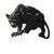 Panther Gargoyle Vinyl Car Decal Sticker – Waterproof & UV-Resistant 8"