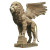 Eroded Lion-Man Statue Vinyl Car Decal Sticker – Waterproof & UV-Resistant 8"