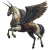 Armored Pegasus Leap Vinyl Car Decal Sticker – Waterproof & UV-Resistant 8"