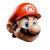3D Mario Mask Vinyl Car Decal Sticker – Waterproof & UV-Resistant 8"