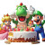 Mario Party Celebration Vinyl Car Decal Sticker – Waterproof & UV-Resistant 8"