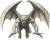 Flying Gargoyle Vinyl Car Decal Sticker – Waterproof & UV-Resistant 8"