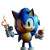 Sonic Birthday Invite Vinyl Car Decal Sticker – Waterproof & UV-Resistant 8"
