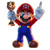Mario Champions Ceremony Vinyl Car Decal Sticker – Waterproof & UV-Resistant 8"