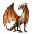 Copper Targaryen Dragon Vinyl Car Decal Sticker – Waterproof & UV-Resistant 8"
