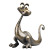 Cute Bronze Dragon Vinyl Car Decal Sticker – Waterproof & UV-Resistant 8"