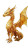 Golden Dragon Statue V2 Vinyl Car Decal Sticker – Waterproof & UV-Resistant 8"