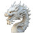 Dragon Head Statue V3 Vinyl Car Decal Sticker – Waterproof & UV-Resistant 8"