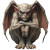 Gargoyle Vampire Vinyl Car Decal Sticker – Waterproof & UV-Resistant 8"