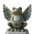 Winged Frog Statue Vinyl Car Decal Sticker – Waterproof & UV-Resistant 8"