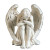 Angel Statue Sitting V2 Vinyl Car Decal Sticker – Waterproof & UV-Resistant 8"