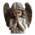 Angel Girl Sculpture Vinyl Car Decal Sticker – Waterproof & UV-Resistant 8"