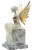 Crystalline Angel Sculpture Vinyl Car Decal Sticker – Waterproof & UV-Resistant 8"