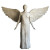 Stone Angel Statue V2 Vinyl Car Decal Sticker – Waterproof & UV-Resistant 8"