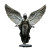 Levitating Angel Statue V3 Vinyl Car Decal Sticker – Waterproof & UV-Resistant 8"