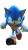 Sonic Action Pose Vinyl Car Decal Sticker – Waterproof & UV-Resistant 8"