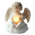 Glowing Heart Angel Vinyl Car Decal Sticker – Waterproof & UV-Resistant 8"