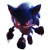 Evil Sonic Vinyl Car Decal Sticker – Waterproof & UV-Resistant 8"