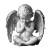 Praying Angel Statue V12 Vinyl Car Decal Sticker – Waterproof & UV-Resistant 8"