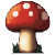 Mario Mushroom Pixel Vinyl Car Decal Sticker – Waterproof & UV-Resistant 8"