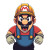 Screaming Mario Logo Vinyl Car Decal Sticker – Waterproof & UV-Resistant 8"