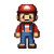 Pixel Game Character V3 Vinyl Car Decal Sticker – Waterproof & UV-Resistant 8"